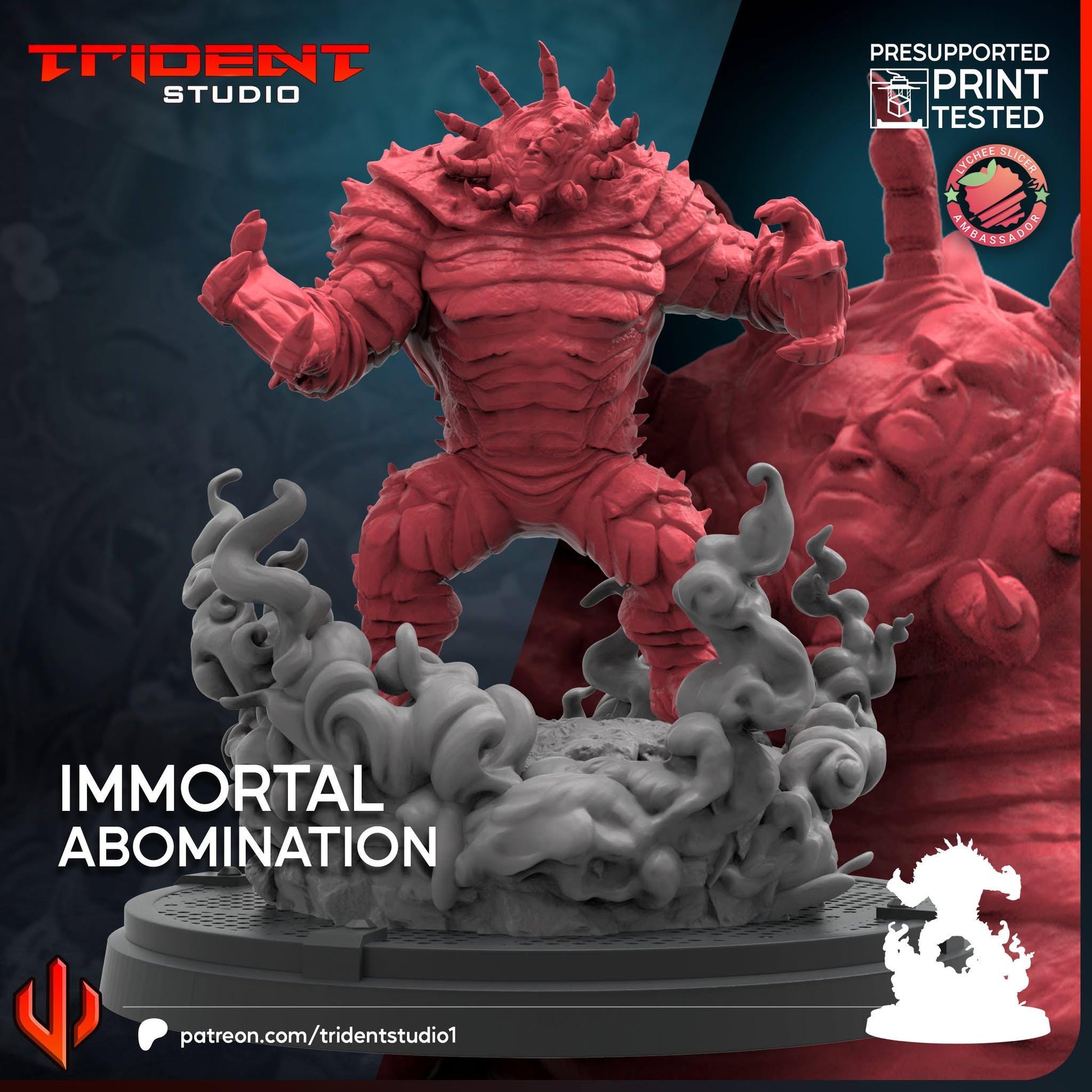 Immortal Abomination (Fan art sculpted by Trident Studio) (Crisis Protocol Proxy/Alternative)