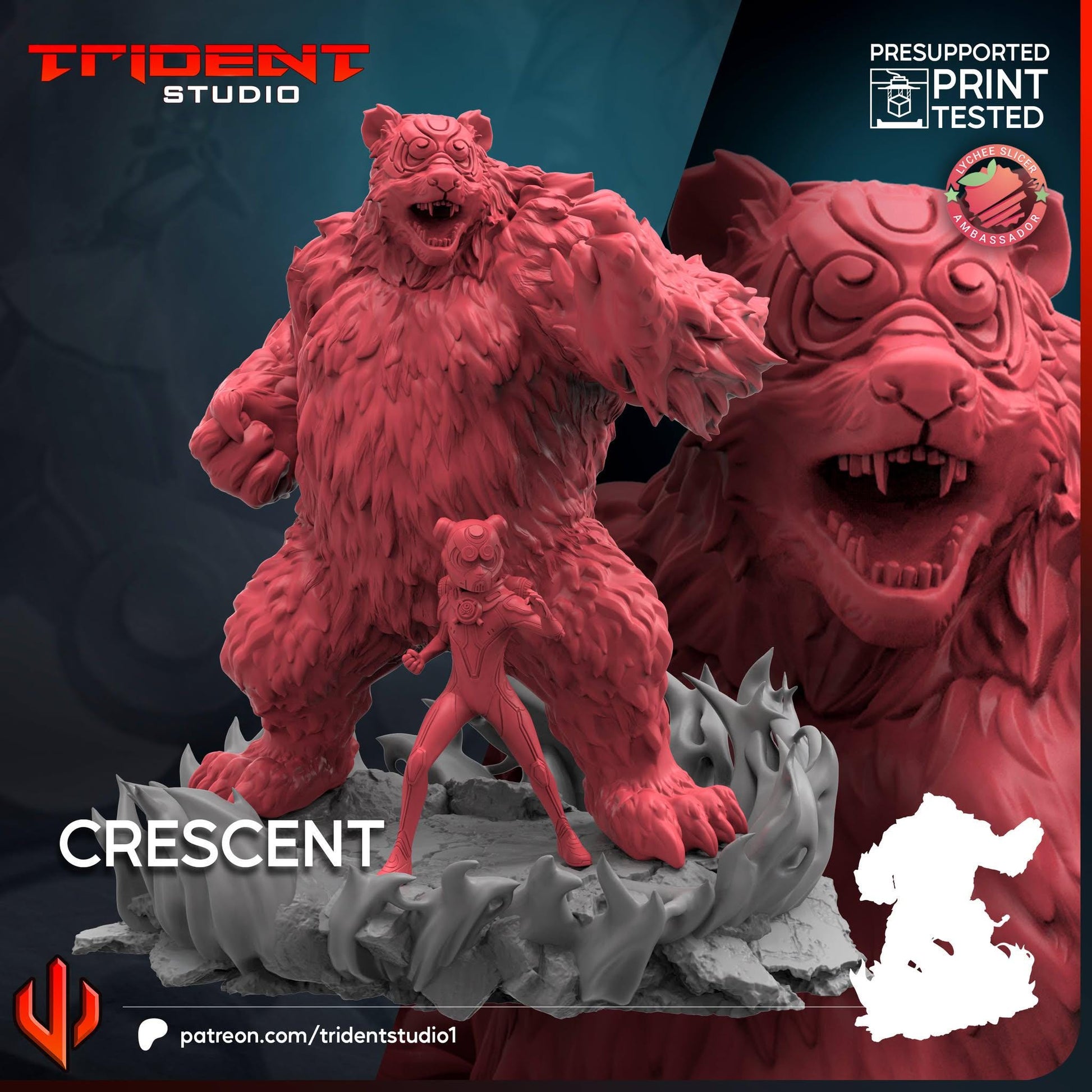 Crescent (Fan art sculpted by Trident Studio) (Crisis Protocol Proxy/Alternative)