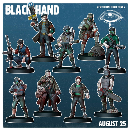 Black Hand Gang - Set of 9 (Sculpted by Vermillion Miniatures)
