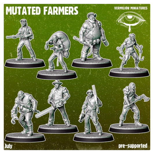 Mutated Farmers Gang - set of 8 (Sculpted by Vermillion Miniatures)