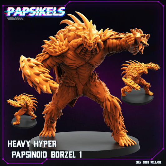 Heavy Hyper Papsinoid Borzel - Cyberpunk Miniature (sculpted by Papsikels)