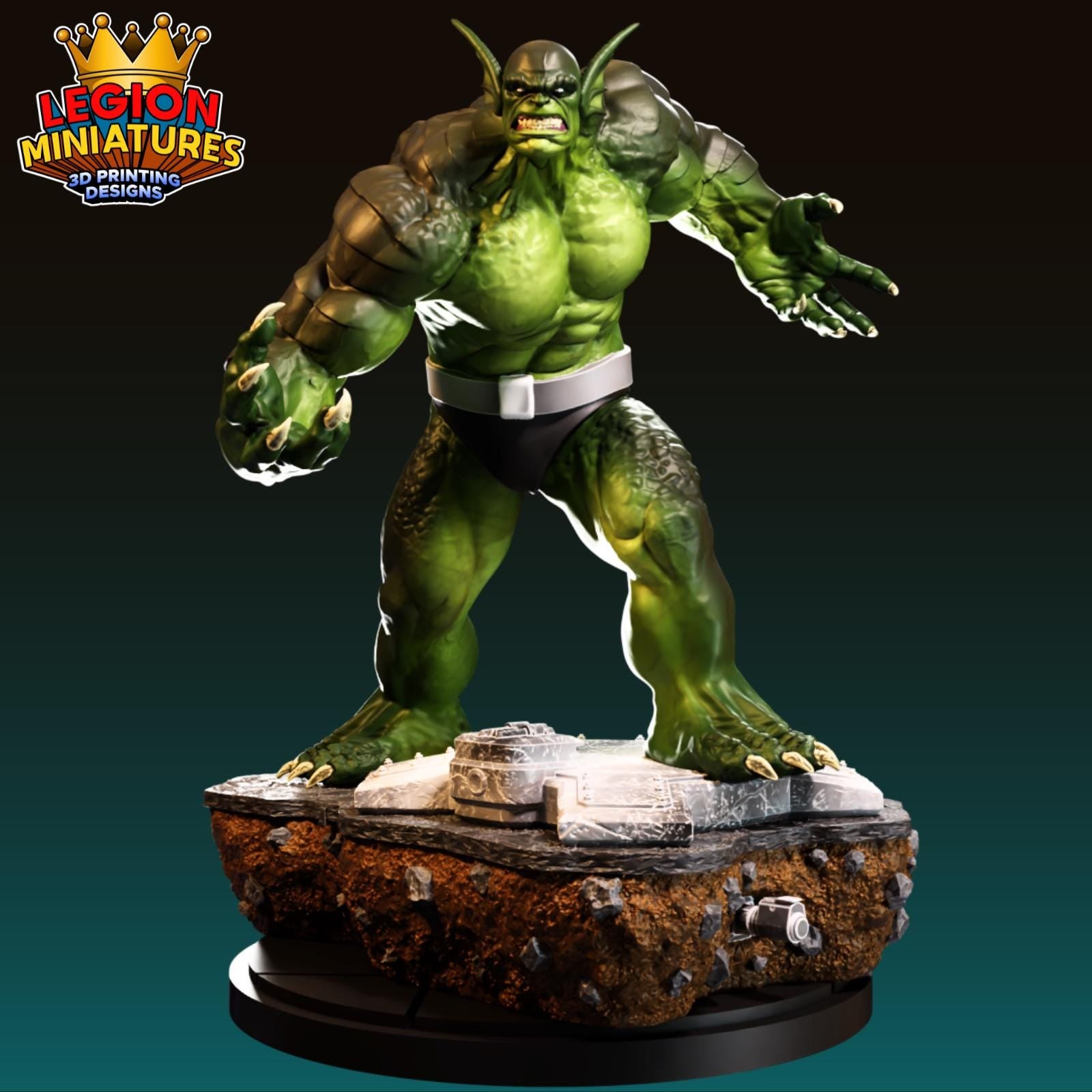 Abomination Fan-Art 40mm Miniature (Sculpted by Legion Miniatures) (Crisis Protocol Proxy/Alternative)