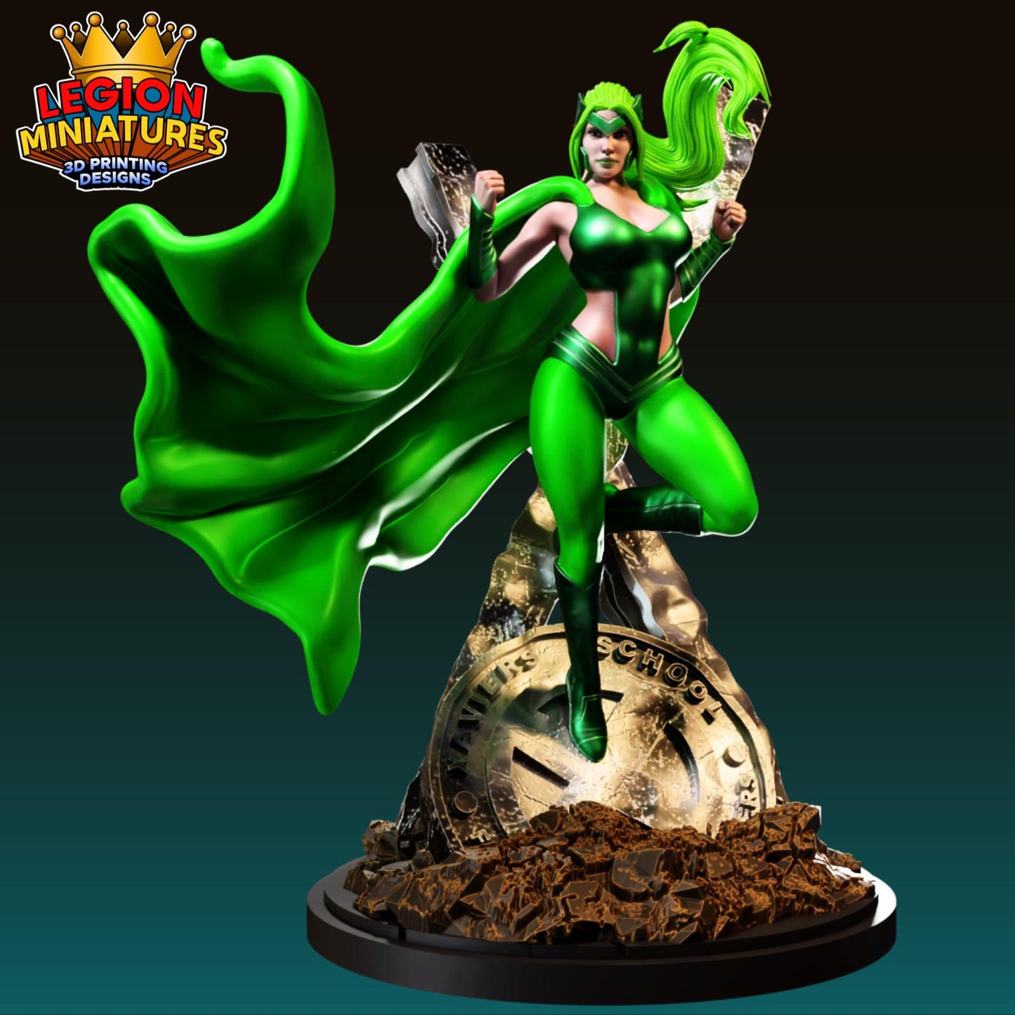 Polaris Fan-Art 40mm Miniature (Sculpted by Legion Miniatures) (Crisis Protocol Proxy/Alternative)