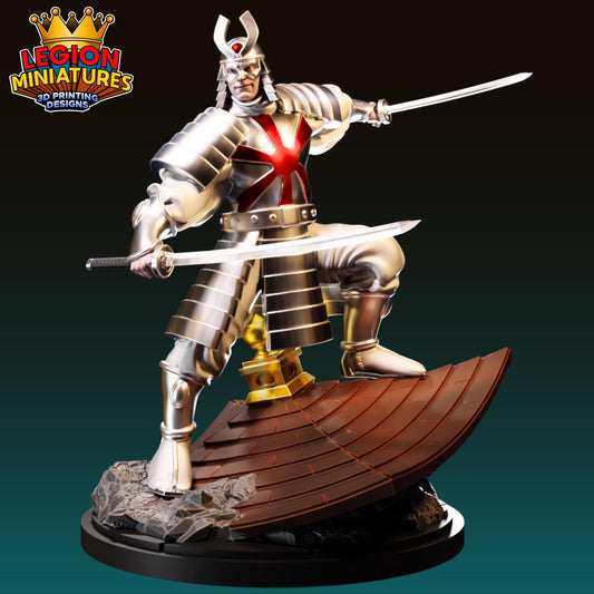 Silver Samurai Fan-Art 40mm Miniature (Sculpted by Legion Miniatures) (Crisis Protocol Proxy/Alternative)