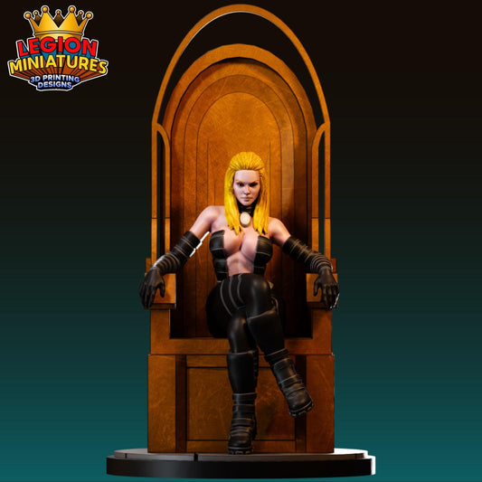 Lady Mastermind Fan-Art 40mm Miniature (Sculpted by Legion Miniatures) (Crisis Protocol Proxy/Alternative)