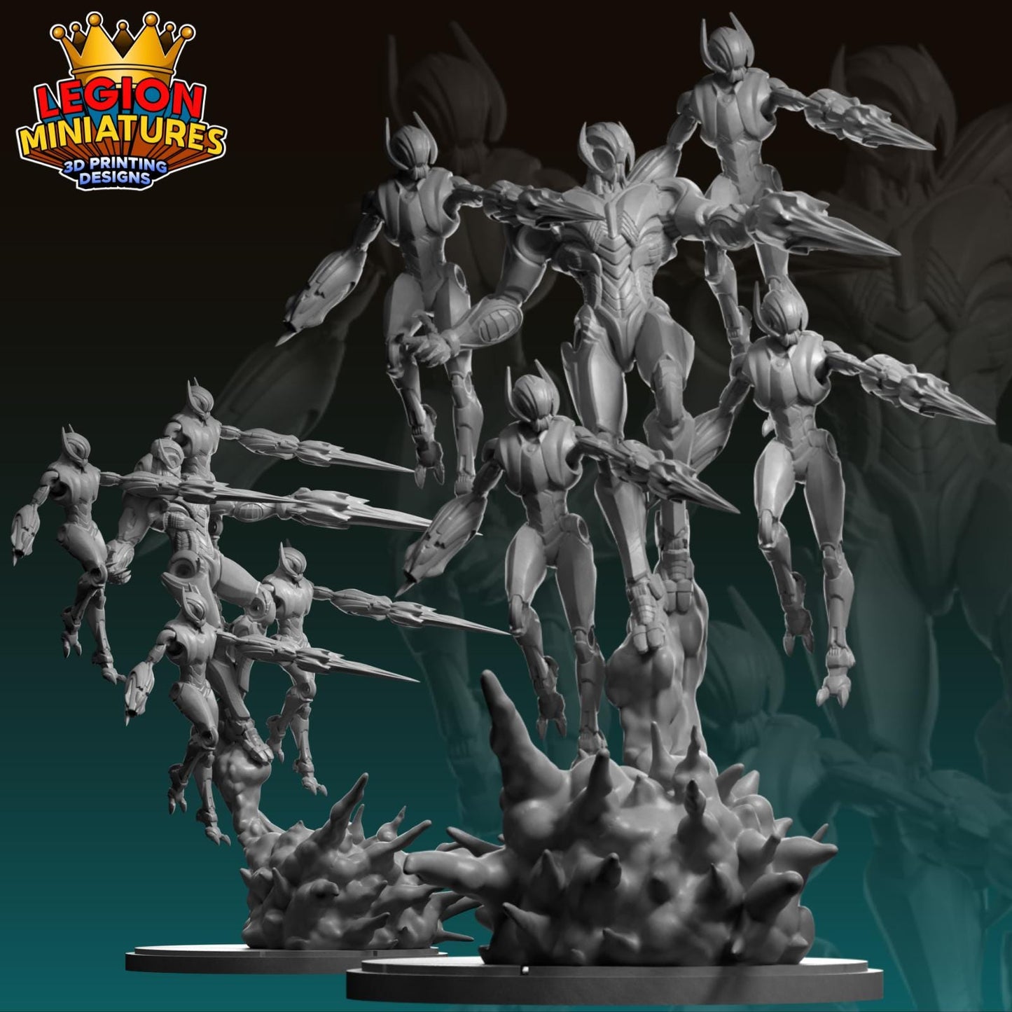 Ultron Fan-Art 40mm Miniature (Sculpted by Legion Miniatures) (Crisis Protocol Proxy/Alternative)