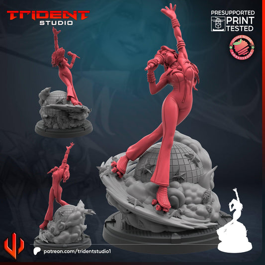 Dazzler (Fan art sculpted by Trident Studio) (Crisis Protocol Proxy/Alternative)