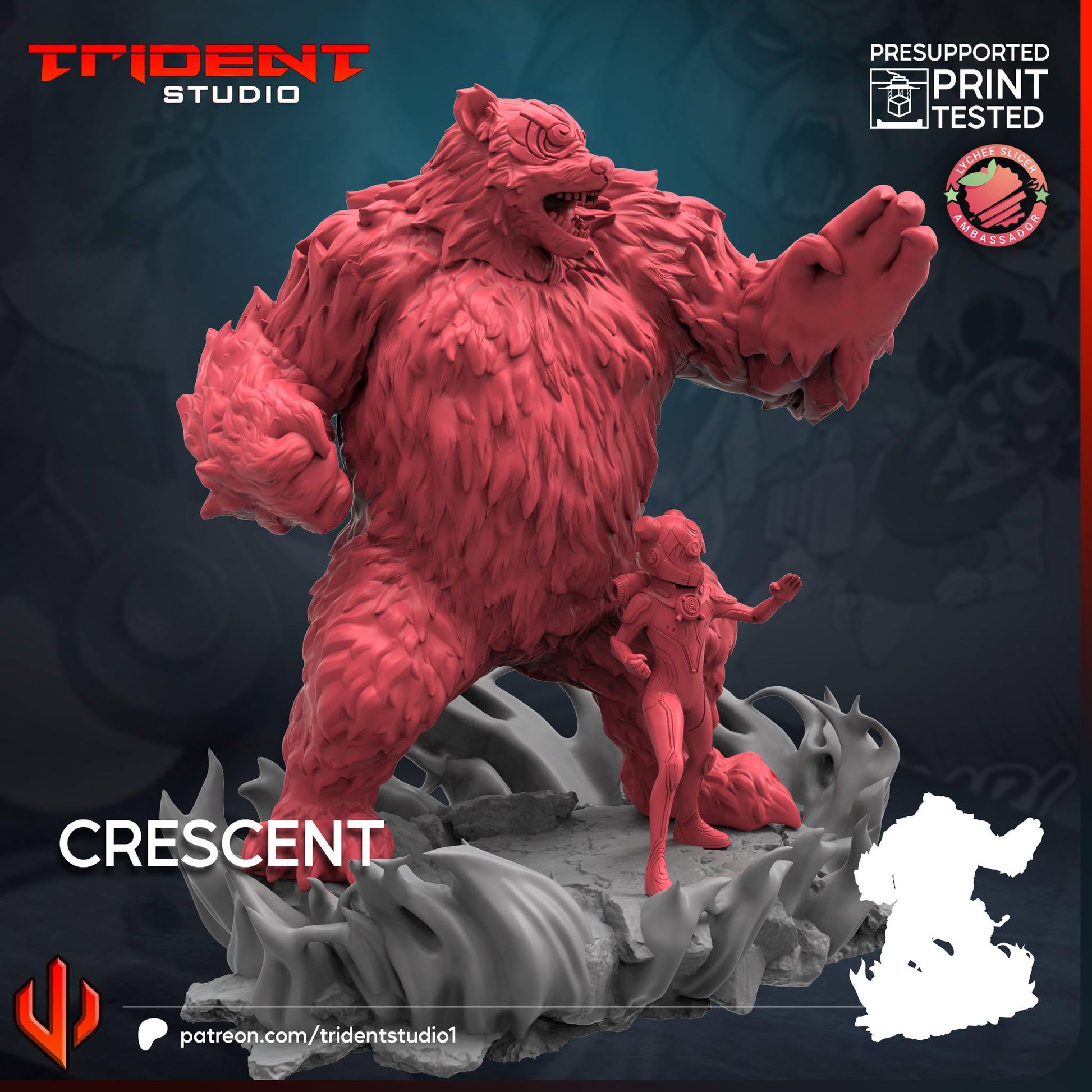 Crescent (Fan art sculpted by Trident Studio) (Crisis Protocol Proxy/Alternative)