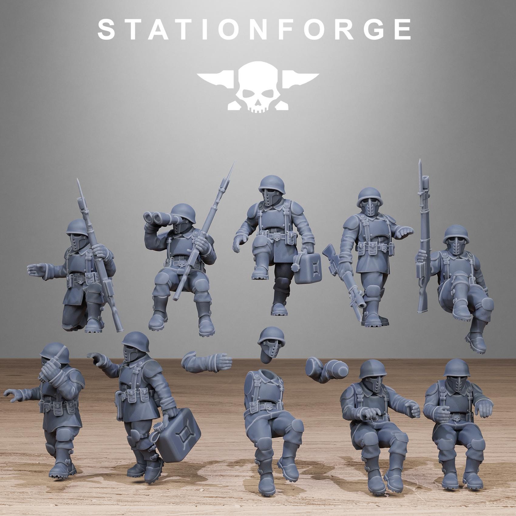 Free Guard Battle Tank Crew - set of 10 (sculpted by Stationforge)