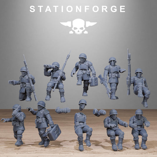 Free Guard Battle Tank Crew - set of 10 (sculpted by Stationforge)
