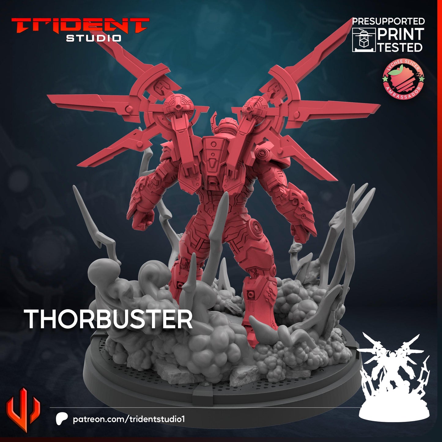 Thor Buster (Fan art sculpted by Trident Studio) (Crisis Protocol Proxy/Alternative)
