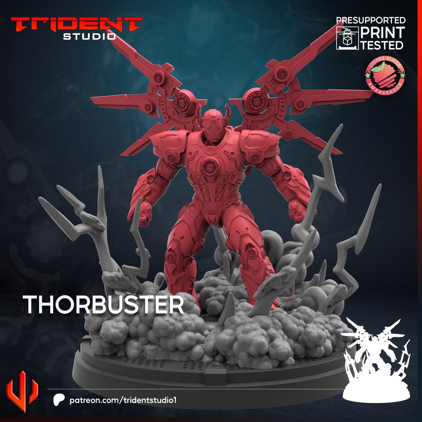 Thor Buster (Fan art sculpted by Trident Studio) (Crisis Protocol Proxy/Alternative)