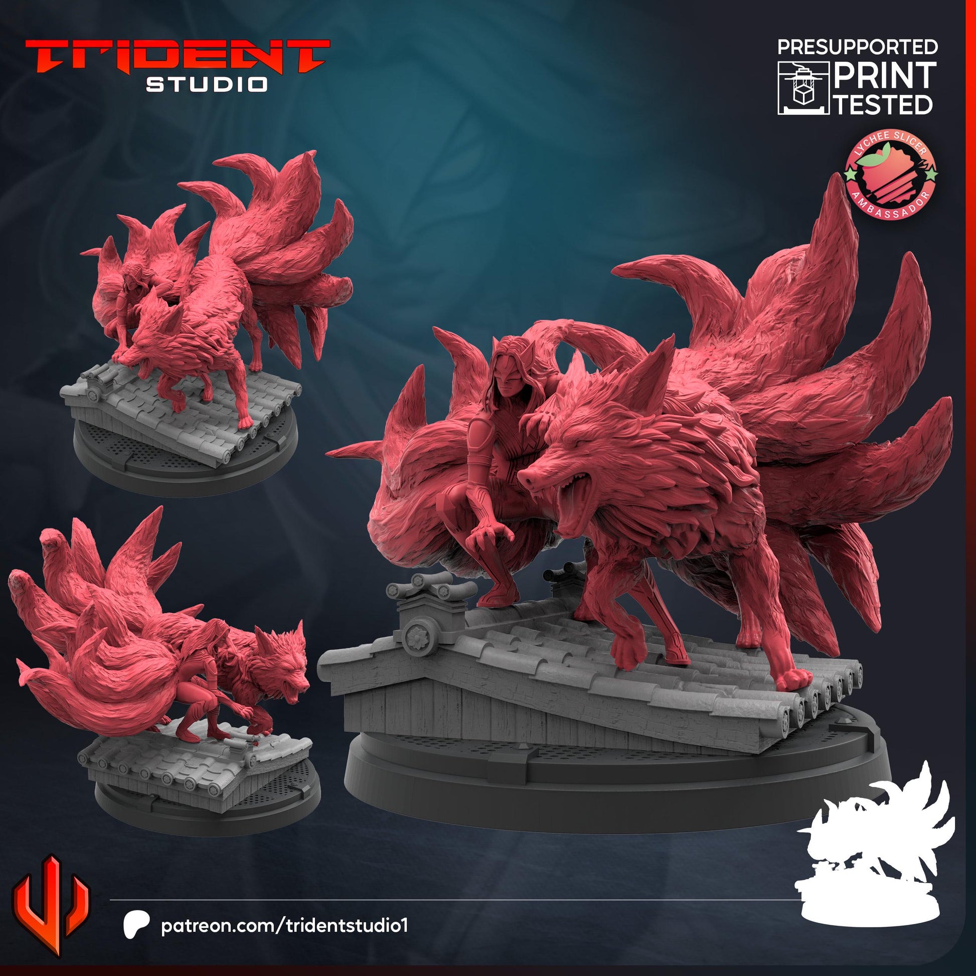 White Fox (Fan art sculpted by Trident Studio) (Crisis Protocol Proxy/Alternative)