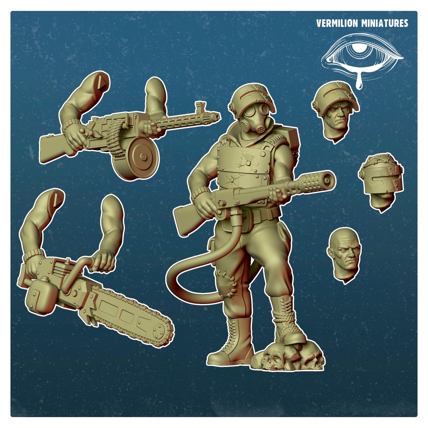 Heavy Gunner 2 - Black Hand (Sculpted by Vermillion Miniatures)