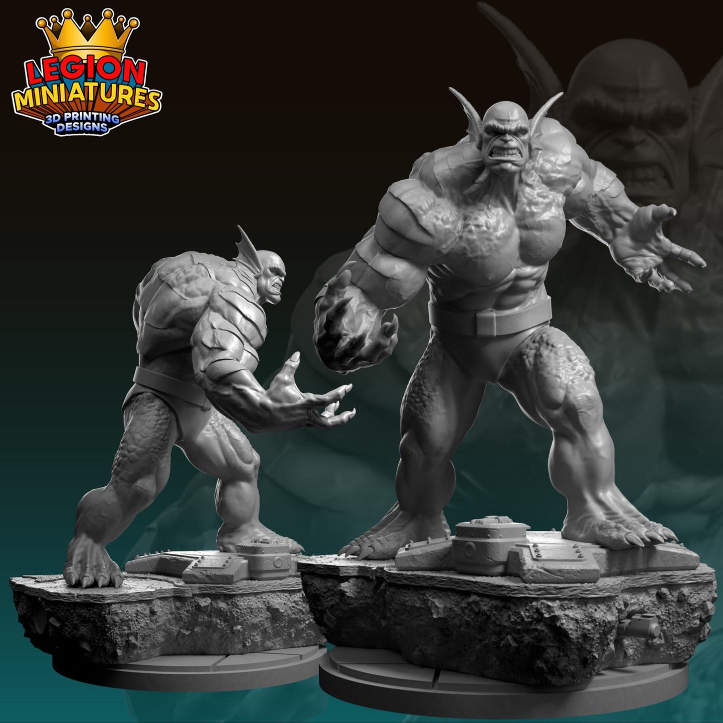 Abomination Fan-Art 40mm Miniature (Sculpted by Legion Miniatures) (Crisis Protocol Proxy/Alternative)