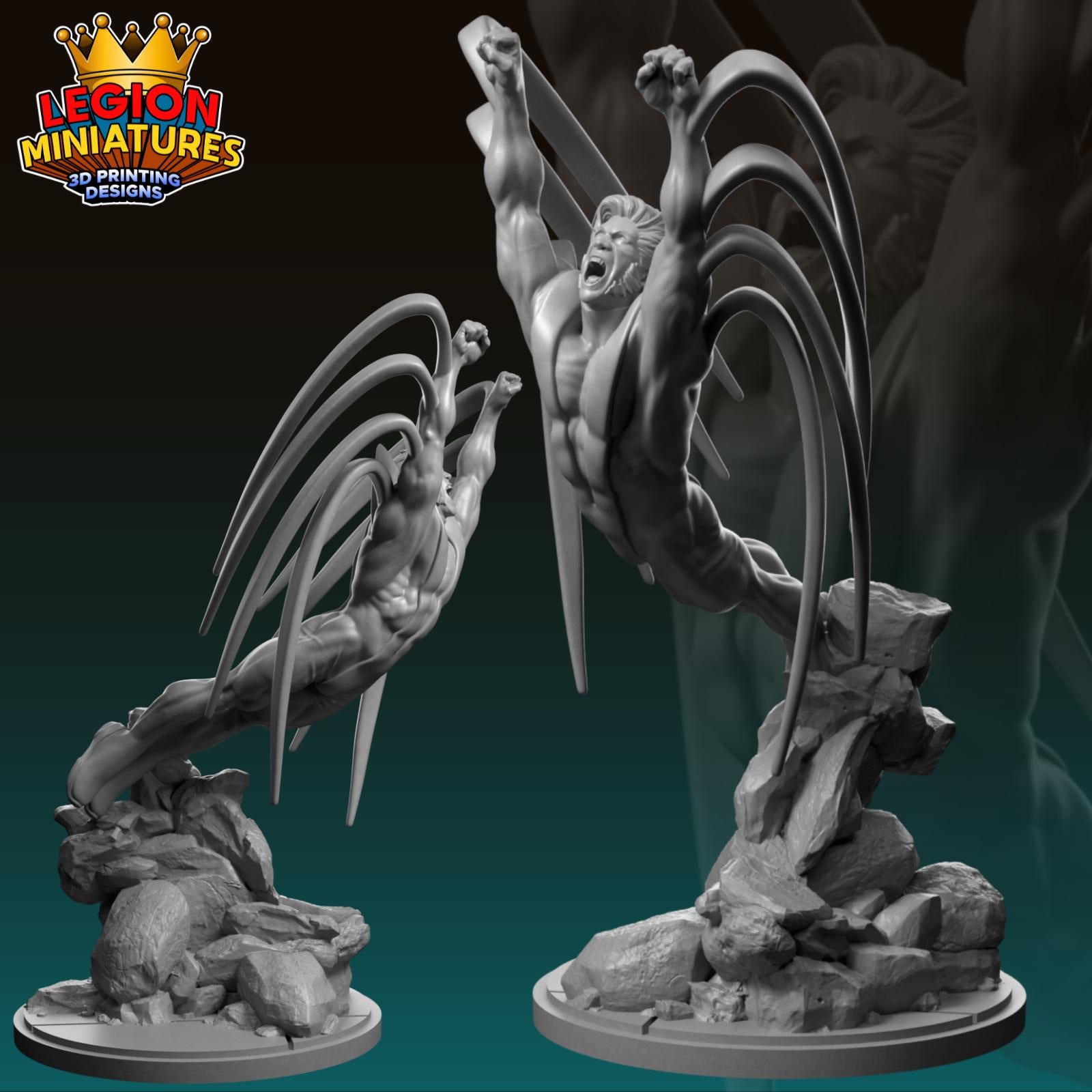Banshee - Age of Apocalypse Fan-Art 40mm Miniature (Sculpted by Legion Miniatures) (Crisis Protocol Proxy/Alternative)