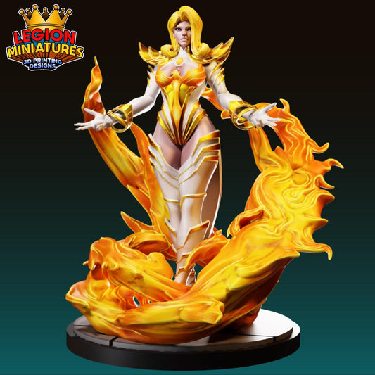 Emma Frost - Rivals Fan-Art 40mm Miniature (Sculpted by Legion Miniatures) (Crisis Protocol Proxy/Alternative)