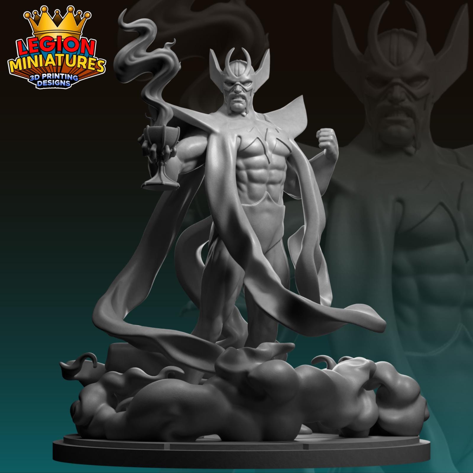 Diablo Fan-Art 40mm Miniature (Sculpted by Legion Miniatures) (Crisis Protocol Proxy/Alternative)