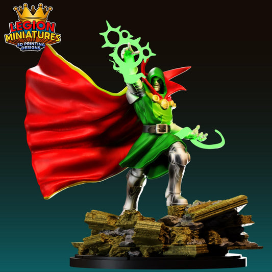 Doom - Sorcerer Supreme Fan-Art 40mm Miniature (Sculpted by Legion Miniatures) (Crisis Protocol Proxy/Alternative)