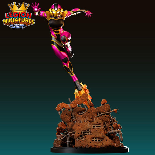 Iron Heart Fan-Art 40mm Miniature (Sculpted by Legion Miniatures) (Crisis Protocol Proxy/Alternative)