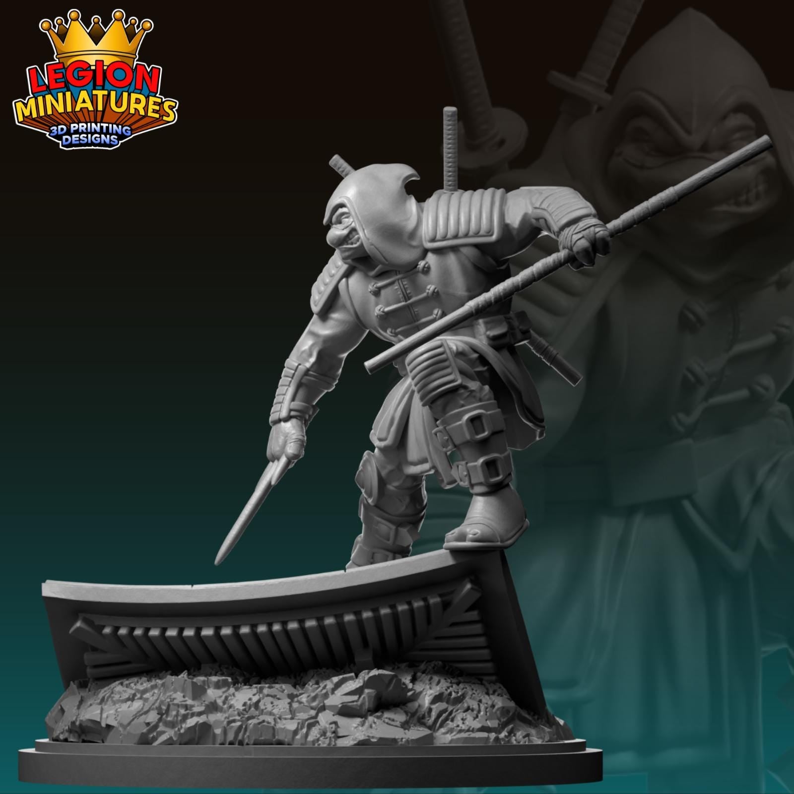 Last Ronin Fan-Art 40mm Miniature (Sculpted by Legion Miniatures) (Crisis Protocol Proxy/Alternative)