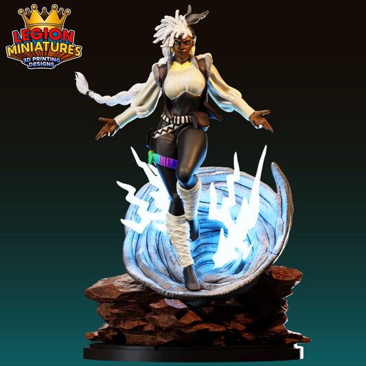 Ultimate Storm Fan-Art 40mm Miniature (Sculpted by Legion Miniatures) (Crisis Protocol Proxy/Alternative)