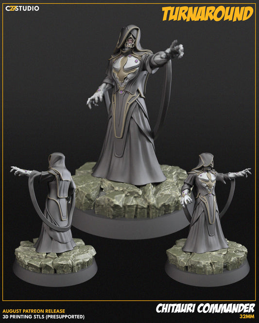 Chitauri Commander 32mm miniature (sculpted by C27 collectibles) (Crisis Protocol Proxy/Alternative)