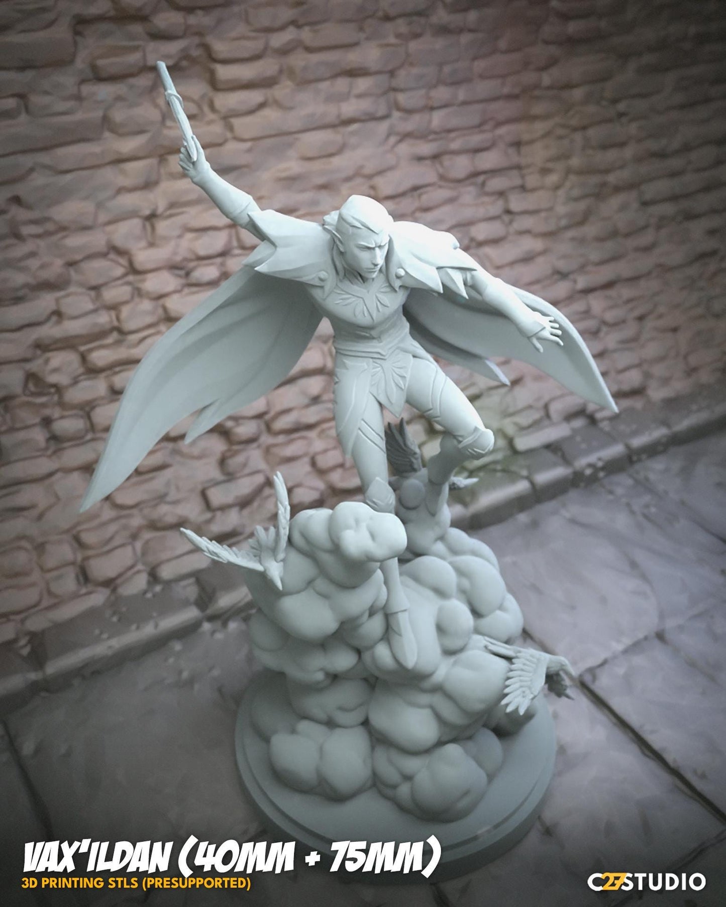 Vax'ildan - 40mm miniature (sculpted by C27 collectibles) (Crisis Protocol Proxy/Alternative)