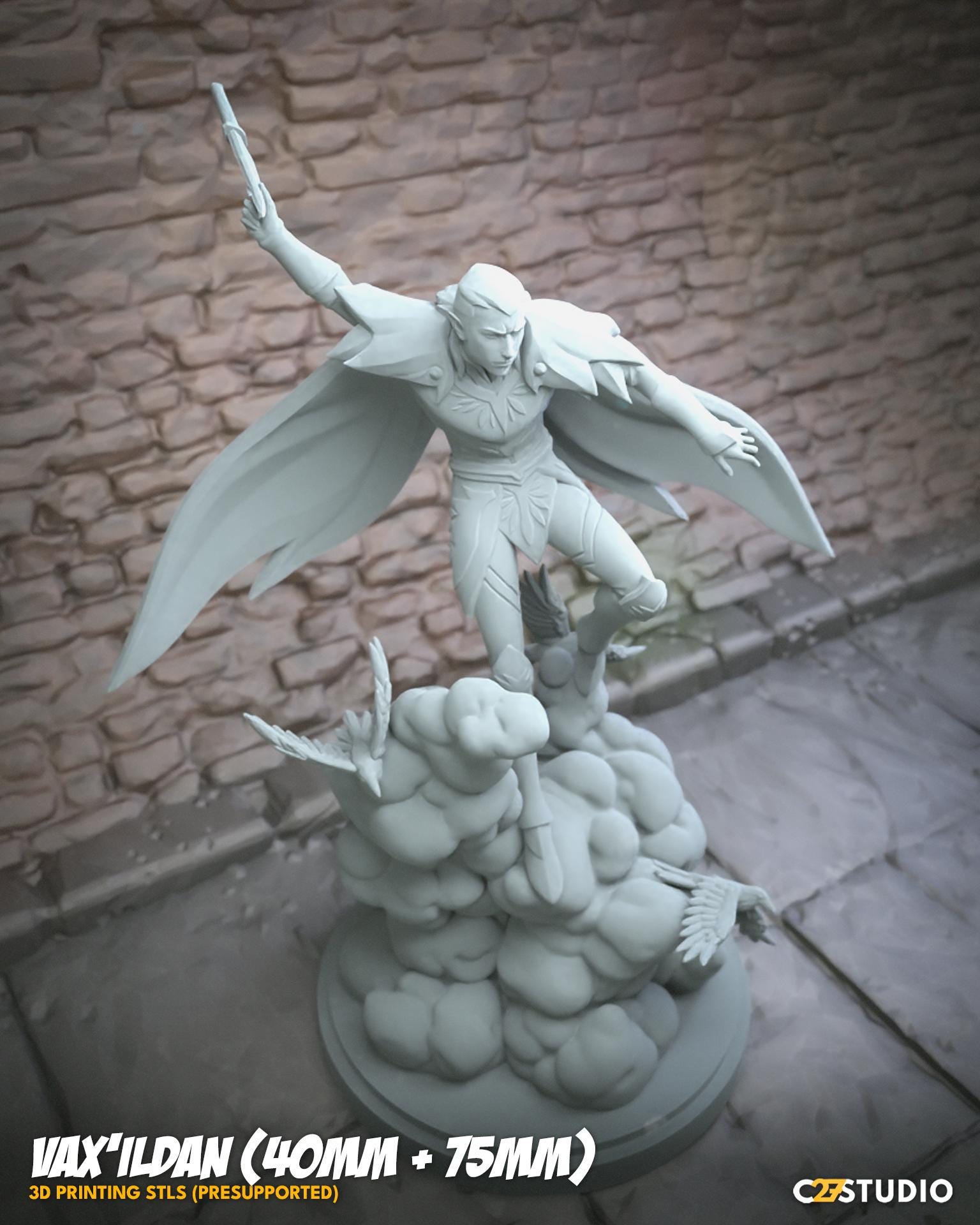 Vax'ildan - 40mm miniature (sculpted by C27 collectibles) (Crisis Protocol Proxy/Alternative)