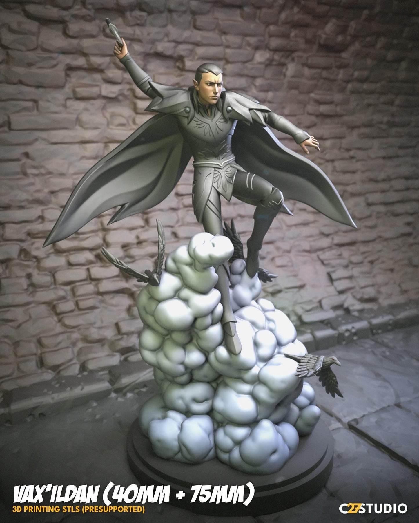 Vax'ildan - 40mm miniature (sculpted by C27 collectibles) (Crisis Protocol Proxy/Alternative)