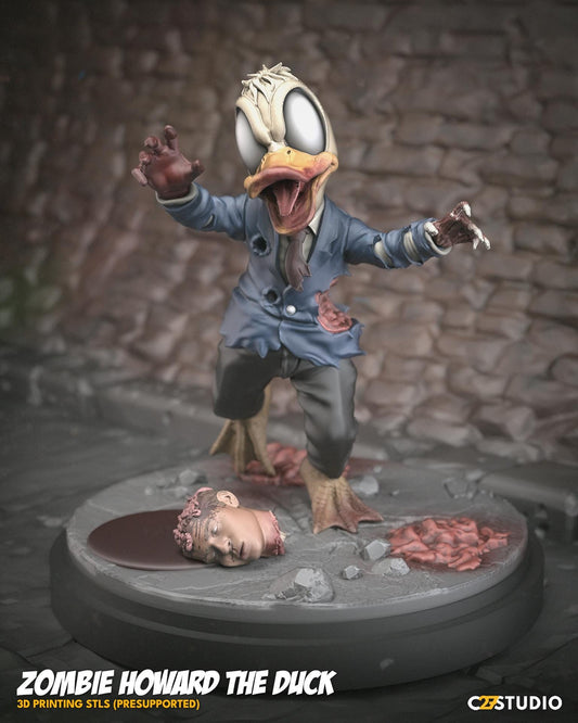 Zombie Howard the Duck 40mm miniature (sculpted by C27 collectibles) (Crisis Protocol Proxy/Alternative)