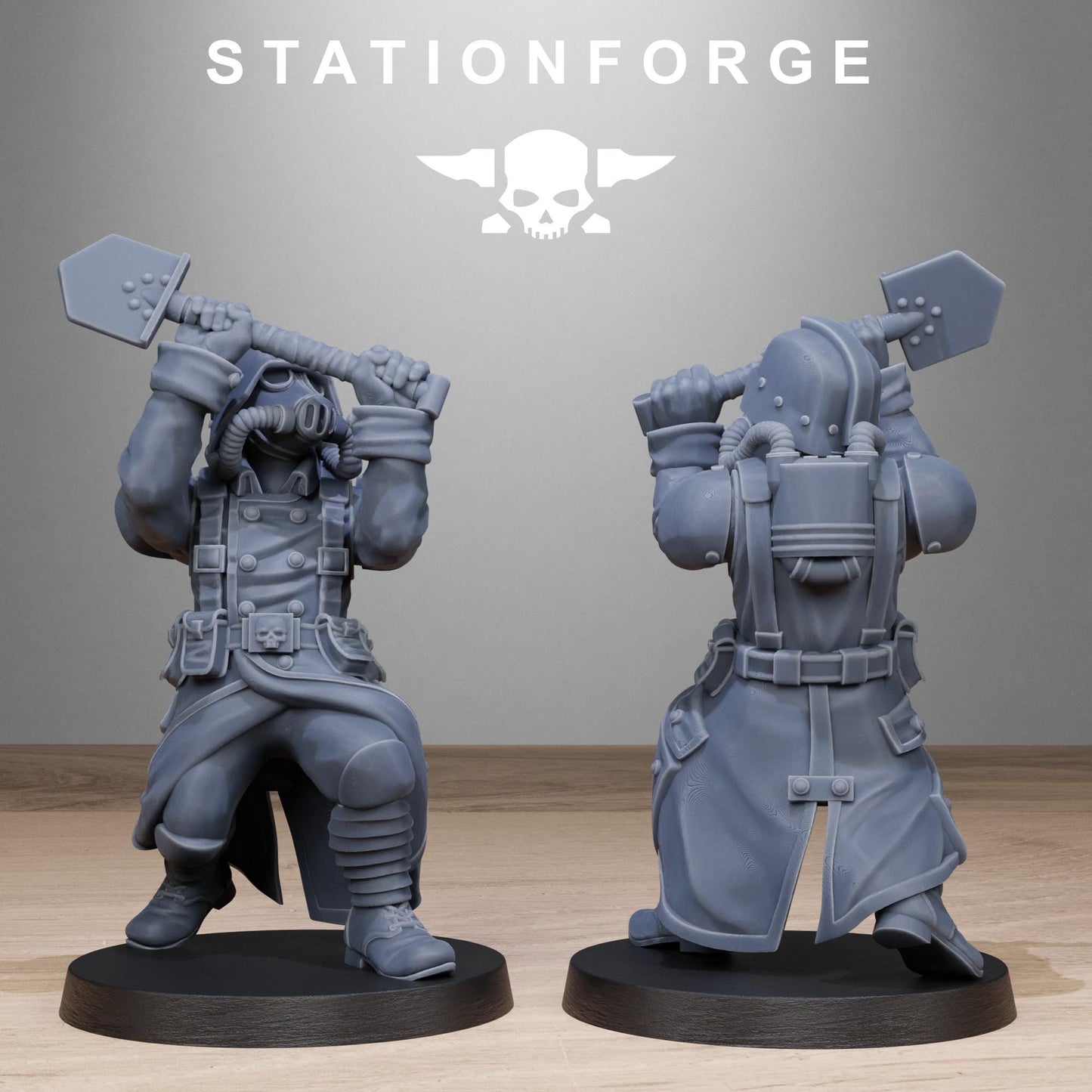 Grim Guard - Shovel Fighters - set of 10 (sculpted by Stationforge)