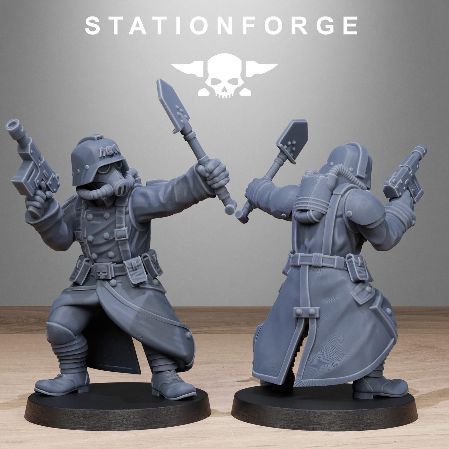 Grim Guard - Shovel Fighters - set of 10 (sculpted by Stationforge)