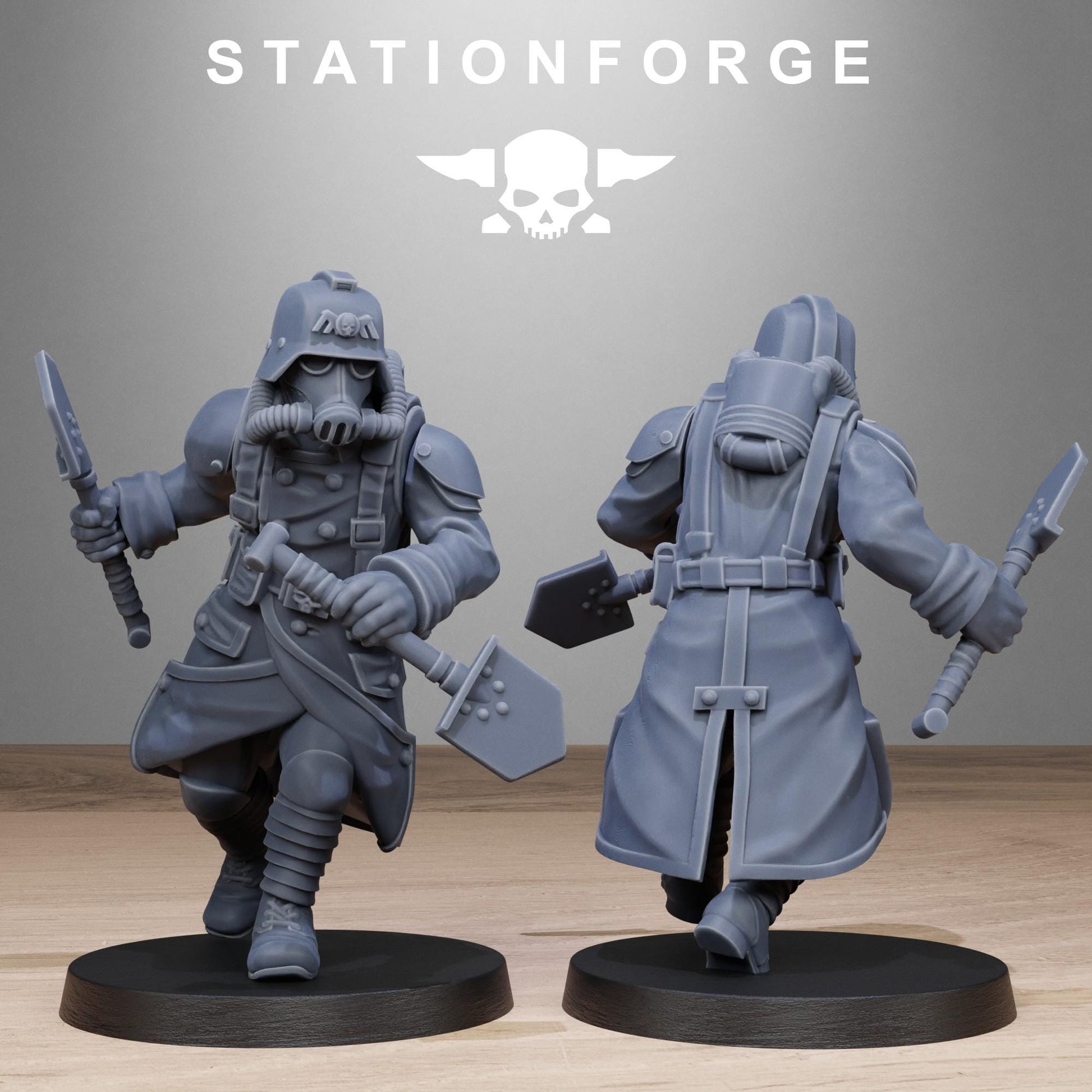 Grim Guard - Shovel Fighters - set of 10 (sculpted by Stationforge)