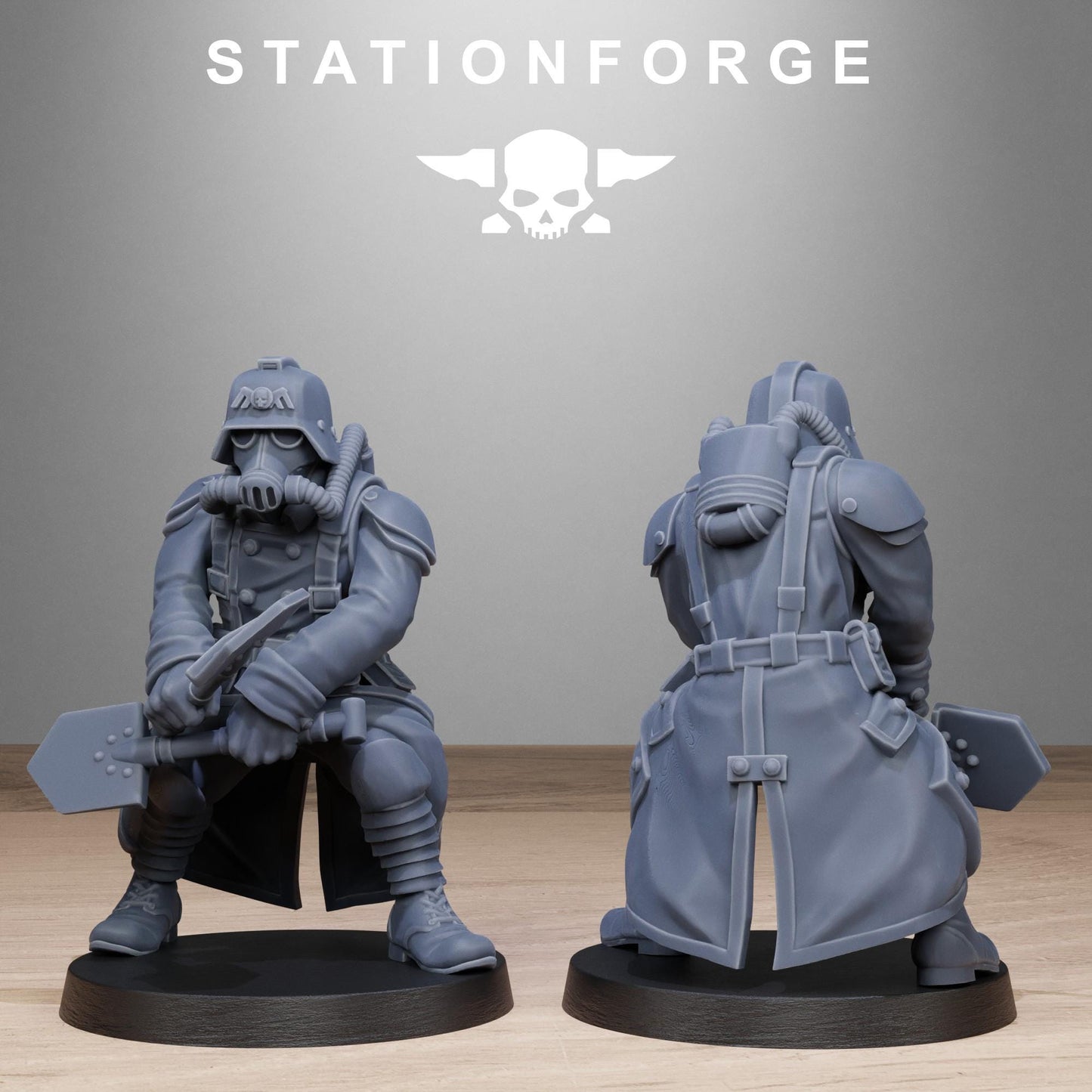 Grim Guard - Shovel Fighters - set of 10 (sculpted by Stationforge)