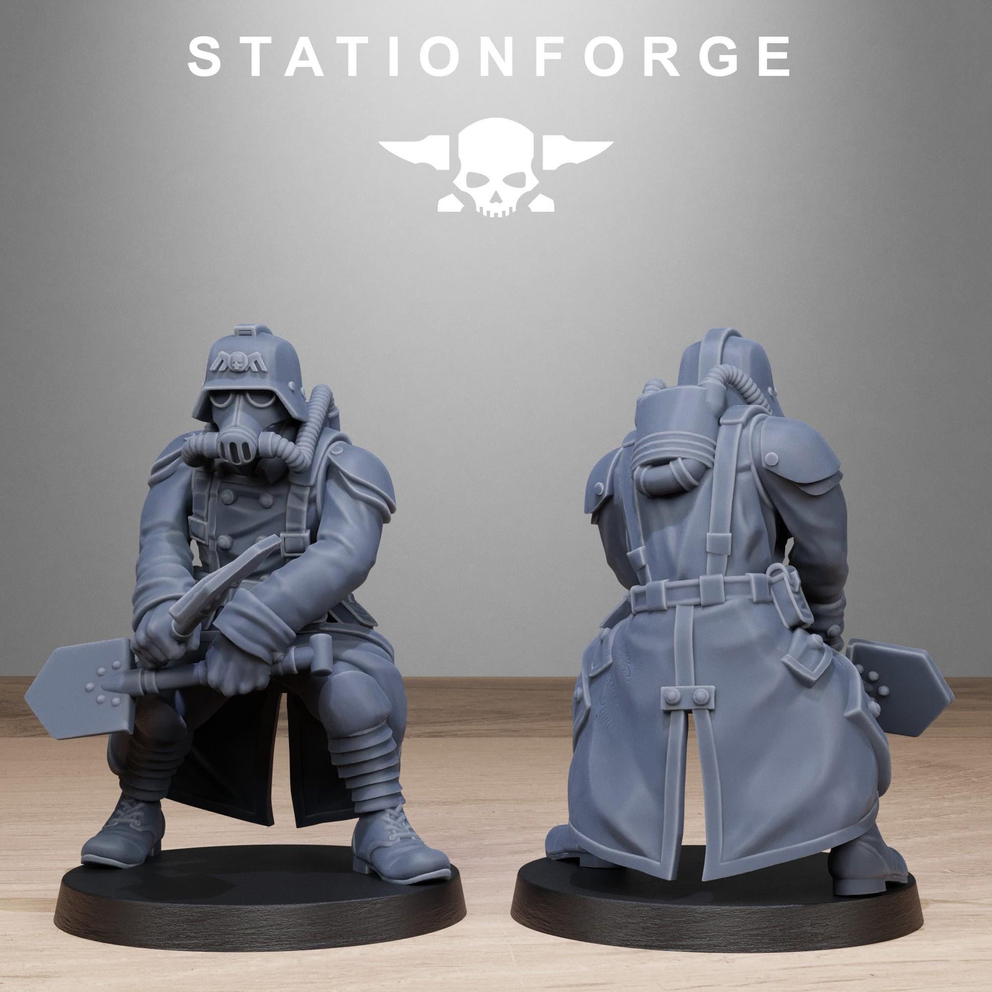 Grim Guard - Shovel Fighters - set of 10 (sculpted by Stationforge)