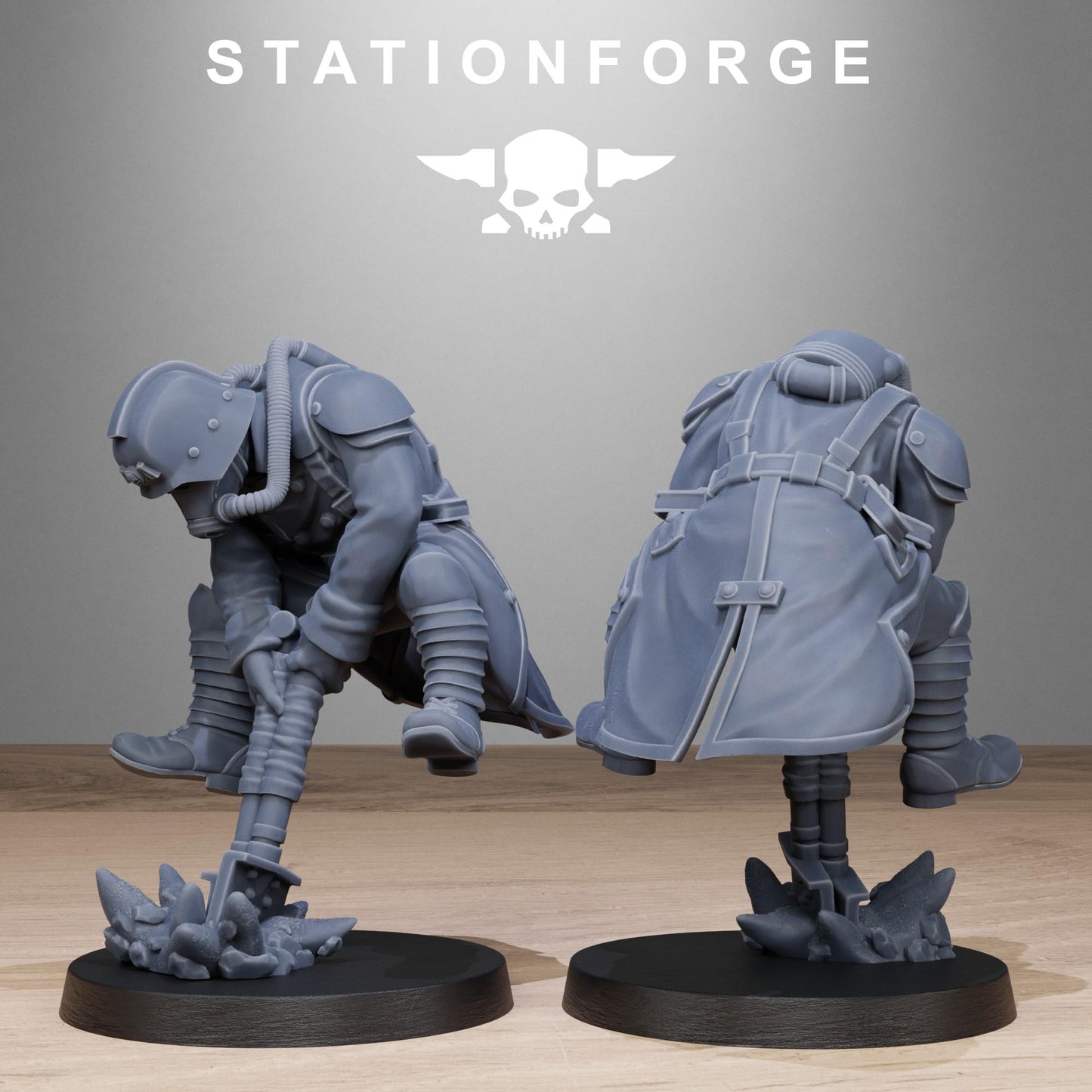 Grim Guard - Shovel Fighters - set of 10 (sculpted by Stationforge)
