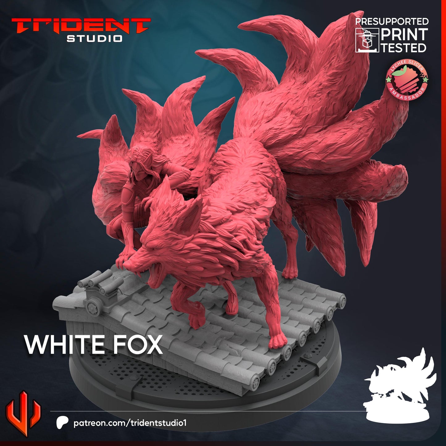 White Fox (Fan art sculpted by Trident Studio) (Crisis Protocol Proxy/Alternative)