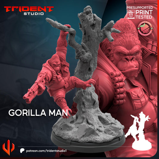 Gorilla Man (Fan art sculpted by Trident Studio) (Crisis Protocol Proxy/Alternative)