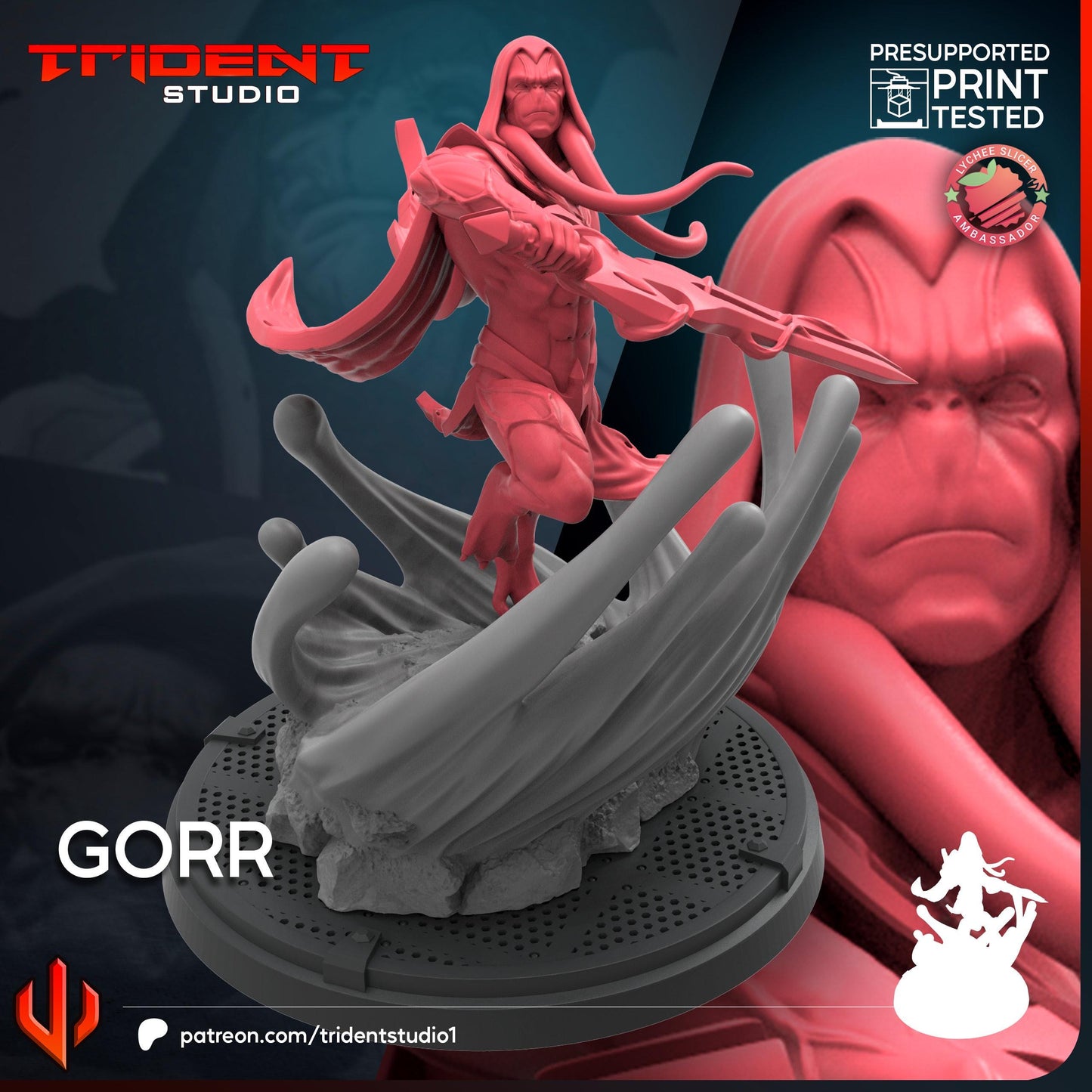 Gorr (Fan art sculpted by Trident Studio) (Crisis Protocol Proxy/Alternative)