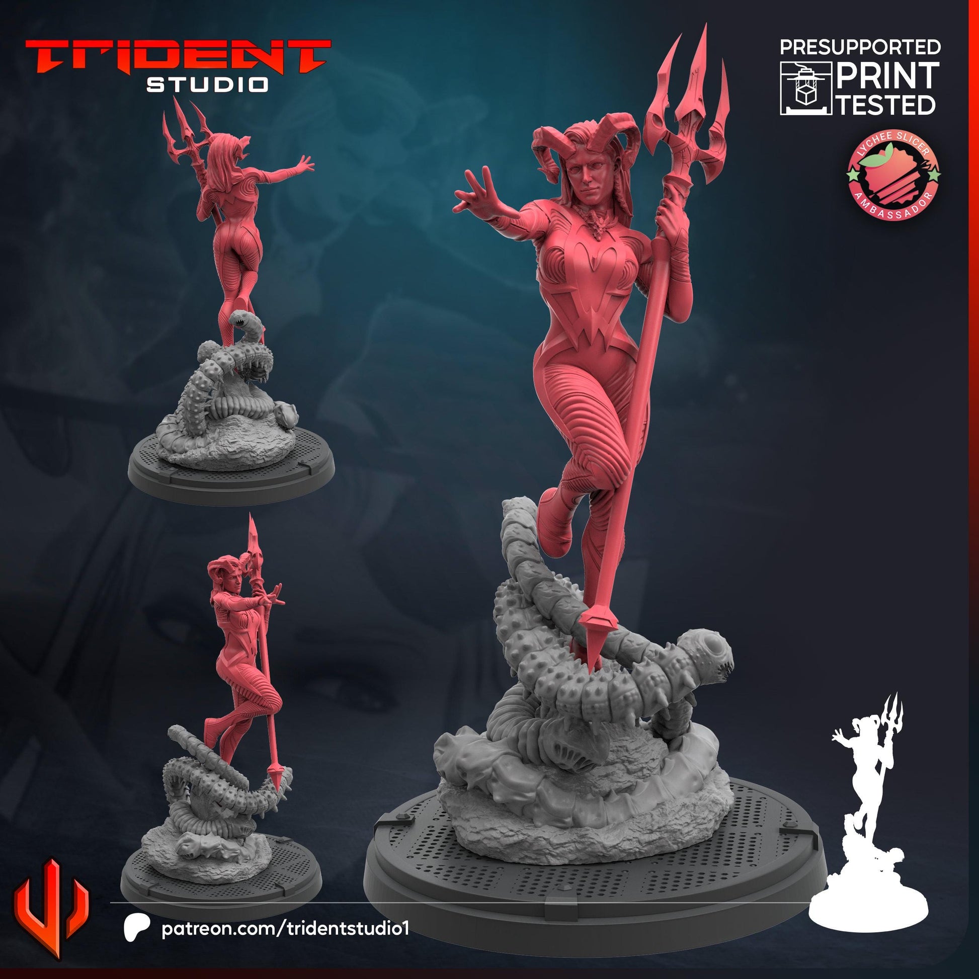 Satana Hellstorm (Fan art sculpted by Trident Studio) (Crisis Protocol Proxy/Alternative)