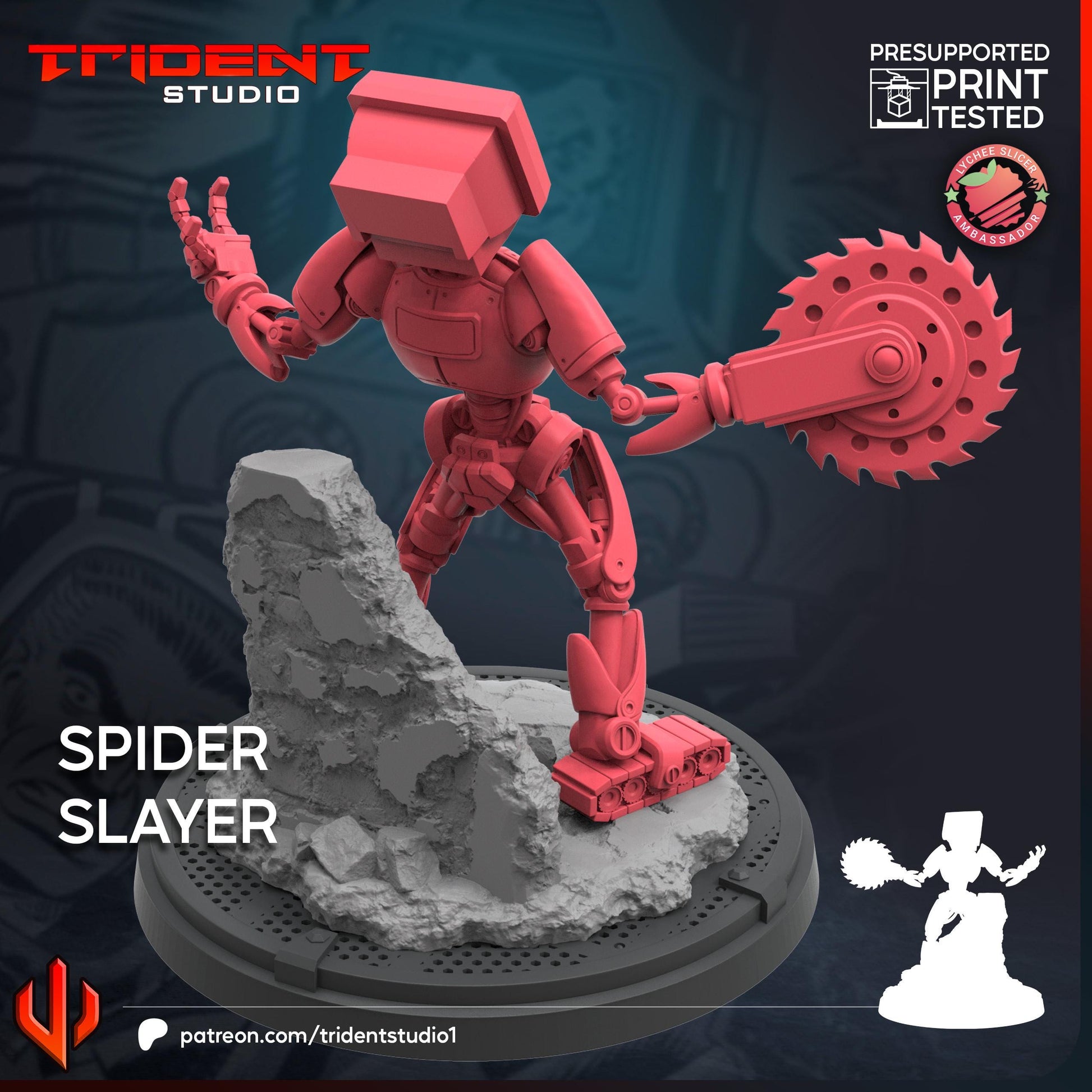 Spider Slayer (Fan art sculpted by Trident Studio) (Crisis Protocol Proxy/Alternative)