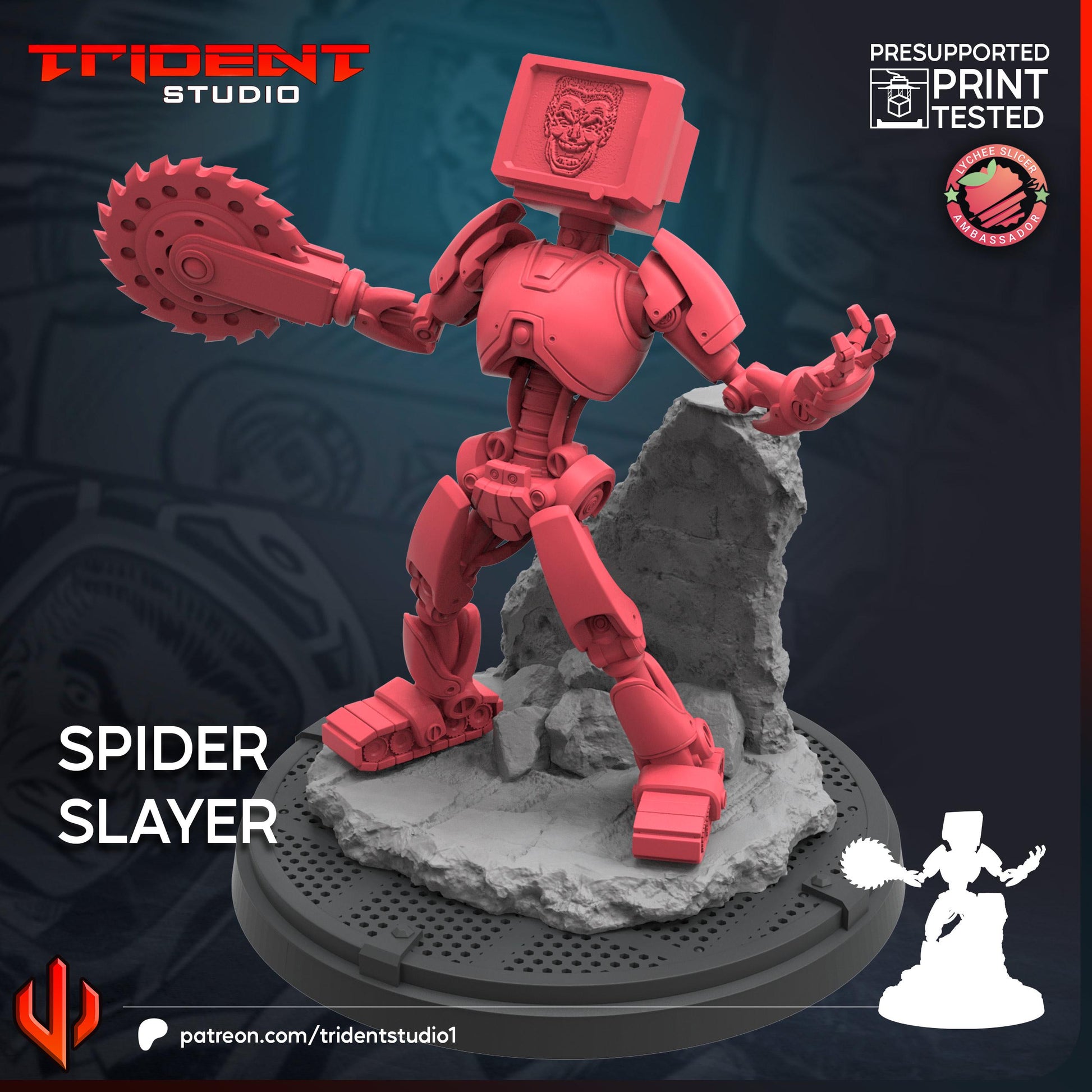 Spider Slayer (Fan art sculpted by Trident Studio) (Crisis Protocol Proxy/Alternative)