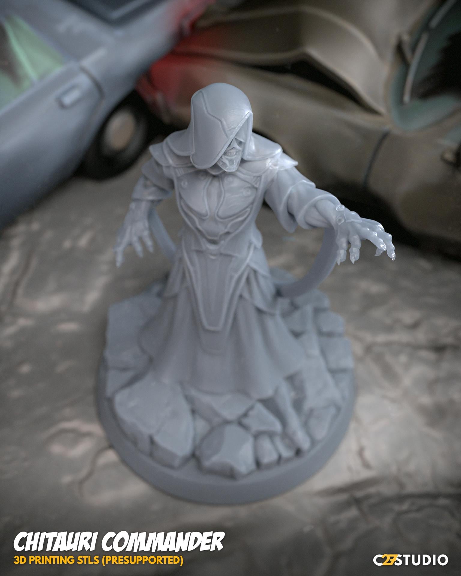 Chitauri Commander 32mm miniature (sculpted by C27 collectibles) (Crisis Protocol Proxy/Alternative)