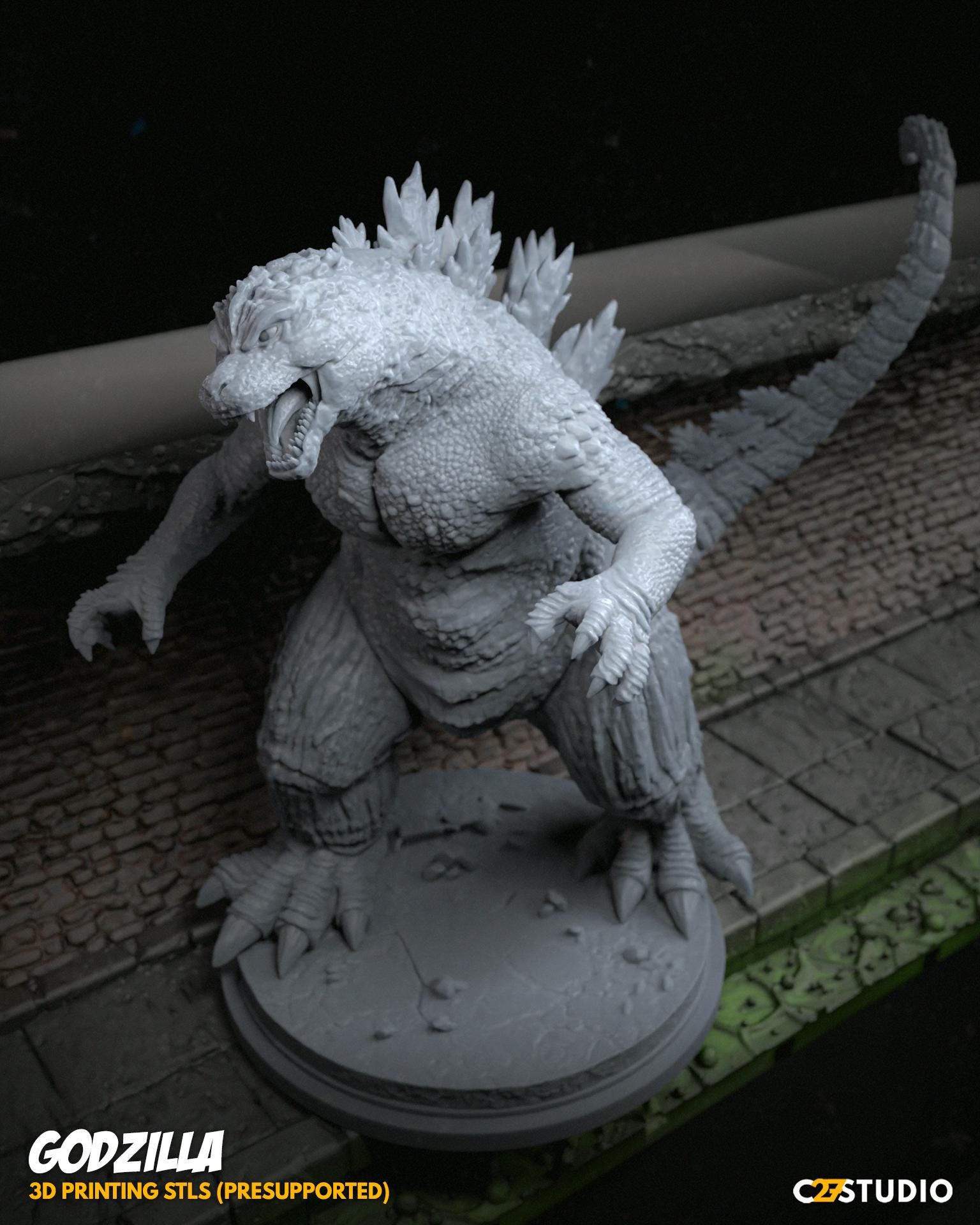 Godzilla 40mm miniature (sculpted by C27 collectibles) (Crisis Protocol Proxy/Alternative)