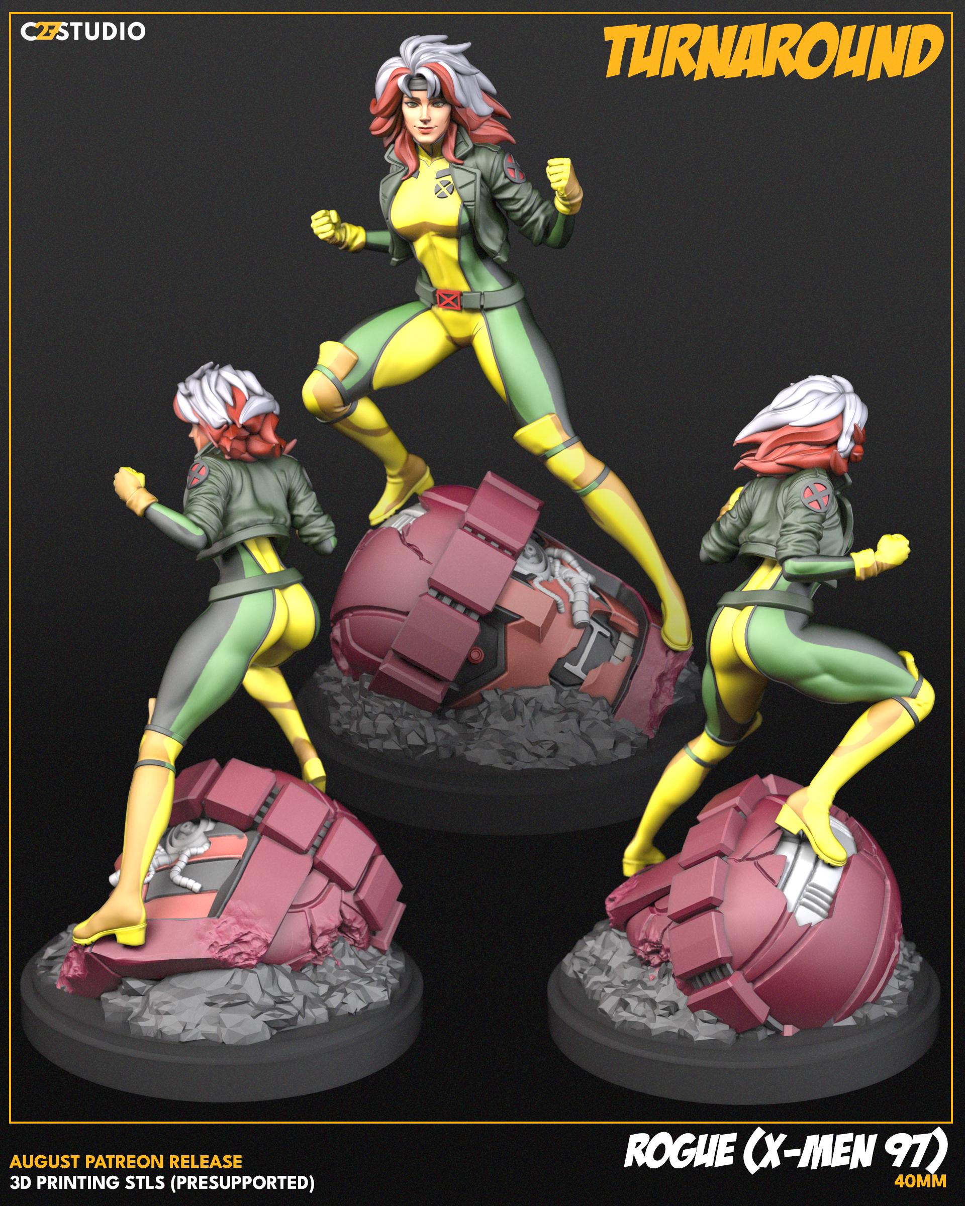Rogue 97 - 40mm miniature (sculpted by C27 collectibles) (Crisis Protocol Proxy/Alternative)