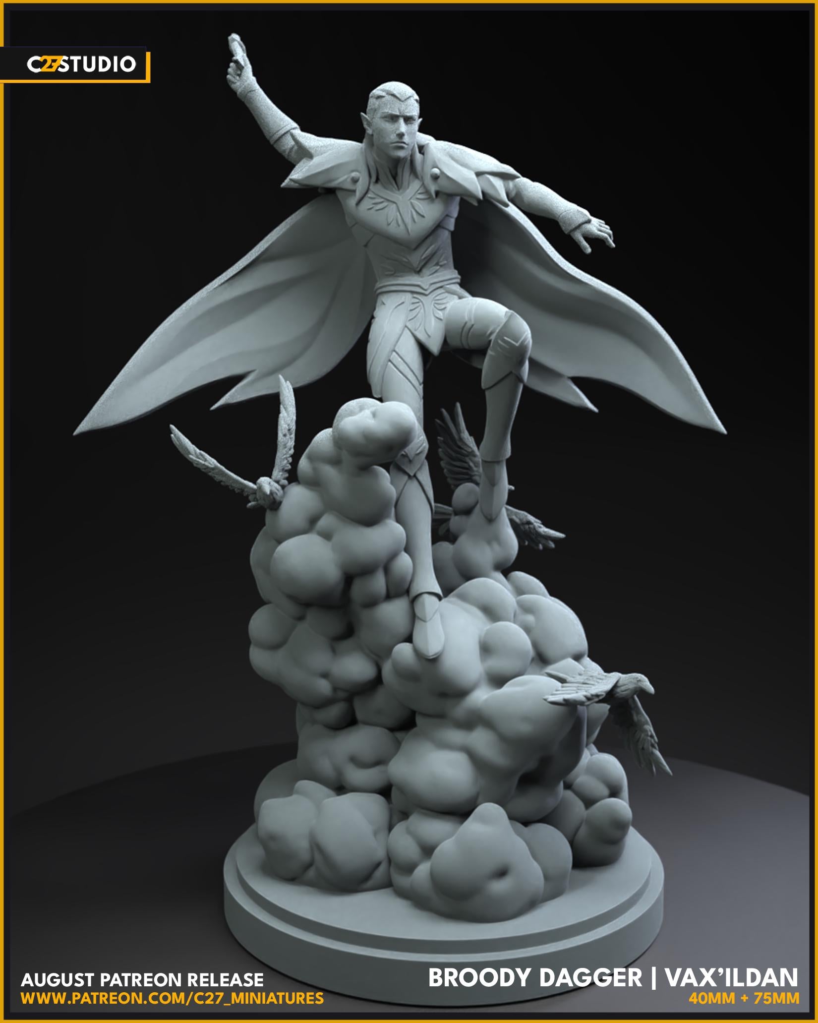 Vax'ildan - 40mm miniature (sculpted by C27 collectibles) (Crisis Protocol Proxy/Alternative)