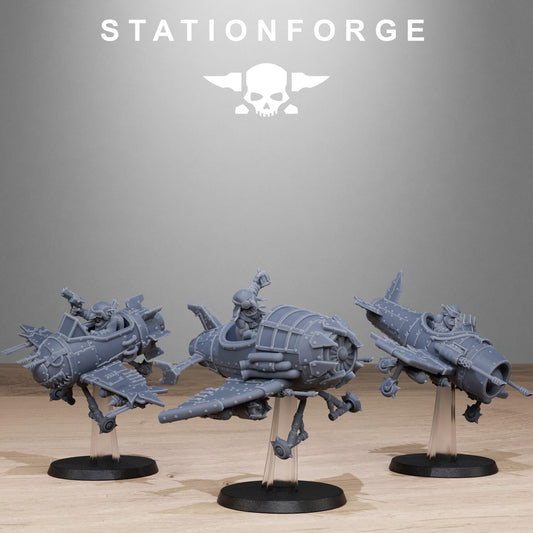 Orkaz Goblin Planes - set of 3 (sculpted by Stationforge)