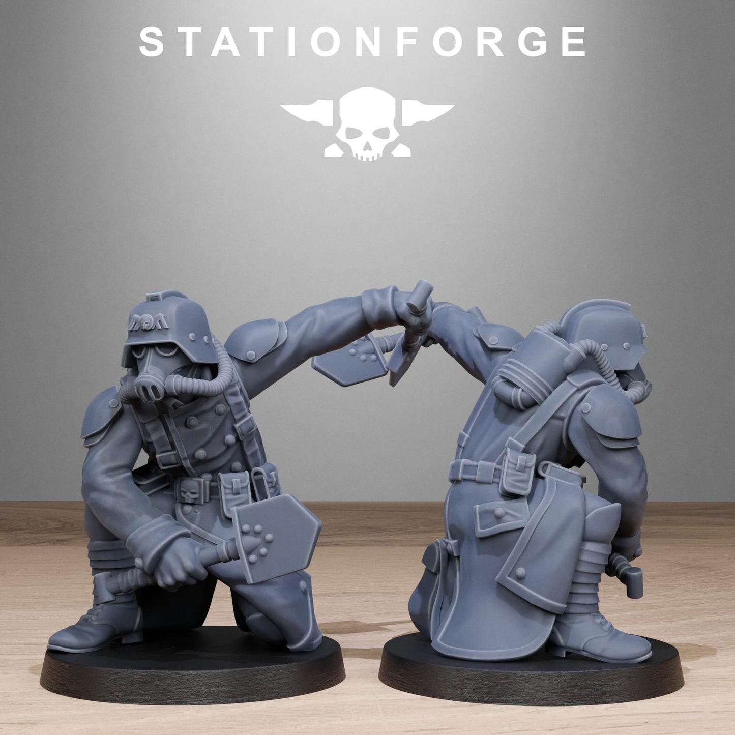 Grim Guard - Shovel Fighters - set of 10 (sculpted by Stationforge)