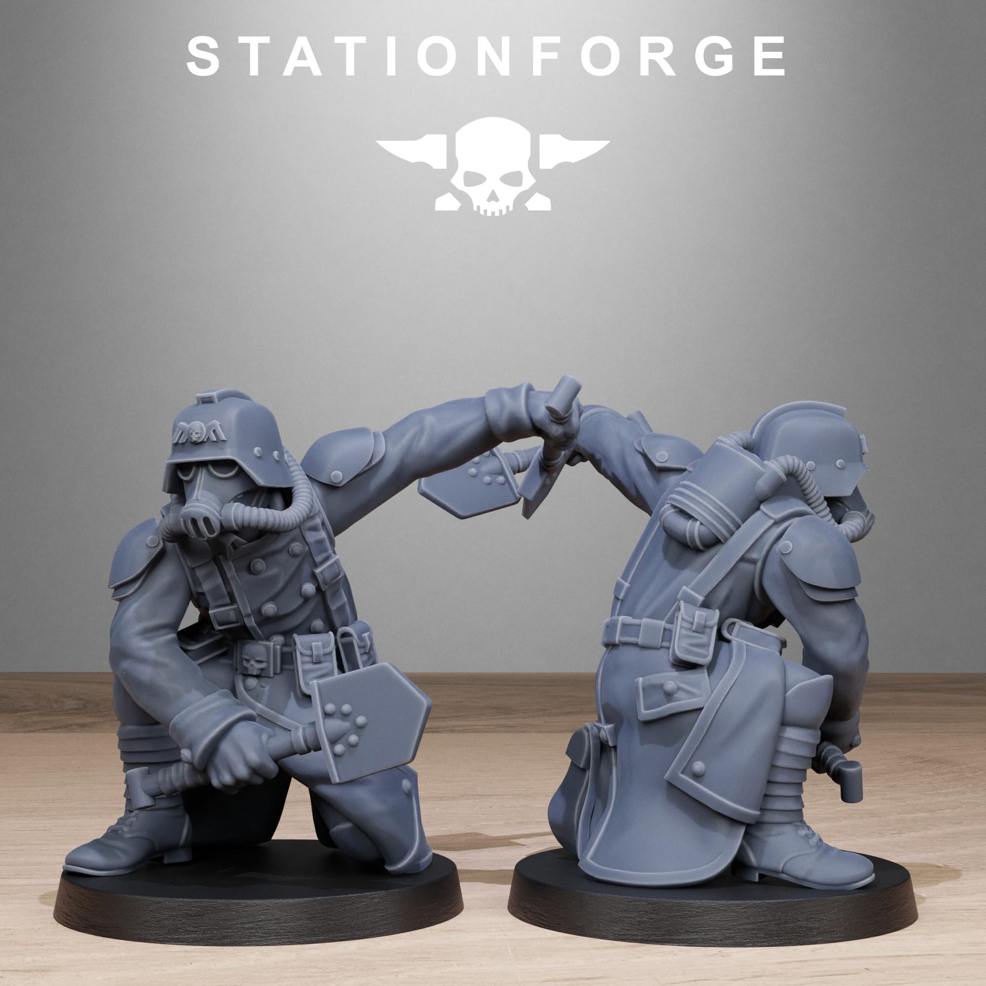 Grim Guard - Shovel Fighters - set of 10 (sculpted by Stationforge)